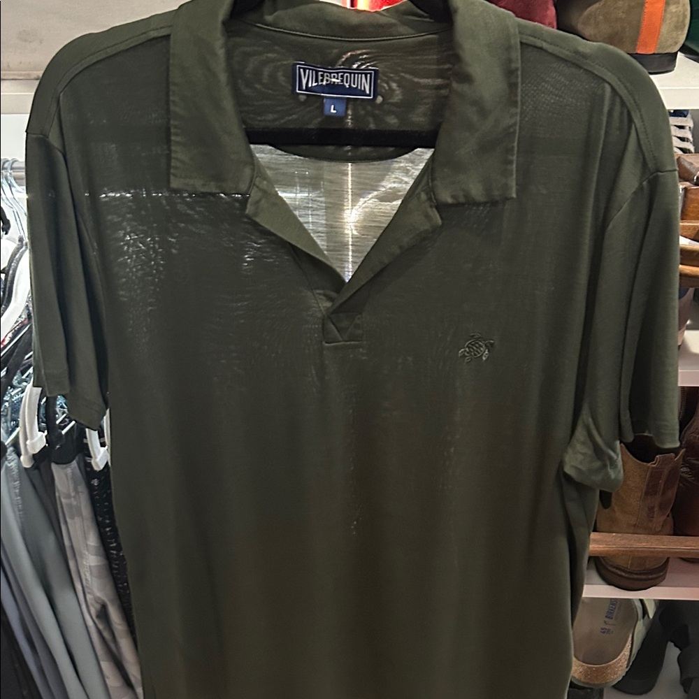 Vilebrequin Men's Dark Green Polo Shirt